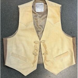 Nudie's Rodeo Tailors Vintage Suede Vest, Sz 42